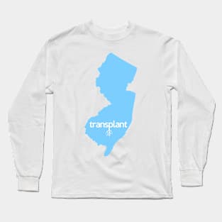 New Jersey Transplant NJ Blue Long Sleeve T-Shirt